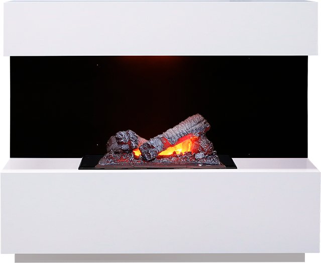 Фото Каминокомплект Kyoto - Белый с очагом Cassette 400 NH Линейные очаги ROYAL FLAME heatsystems.ru